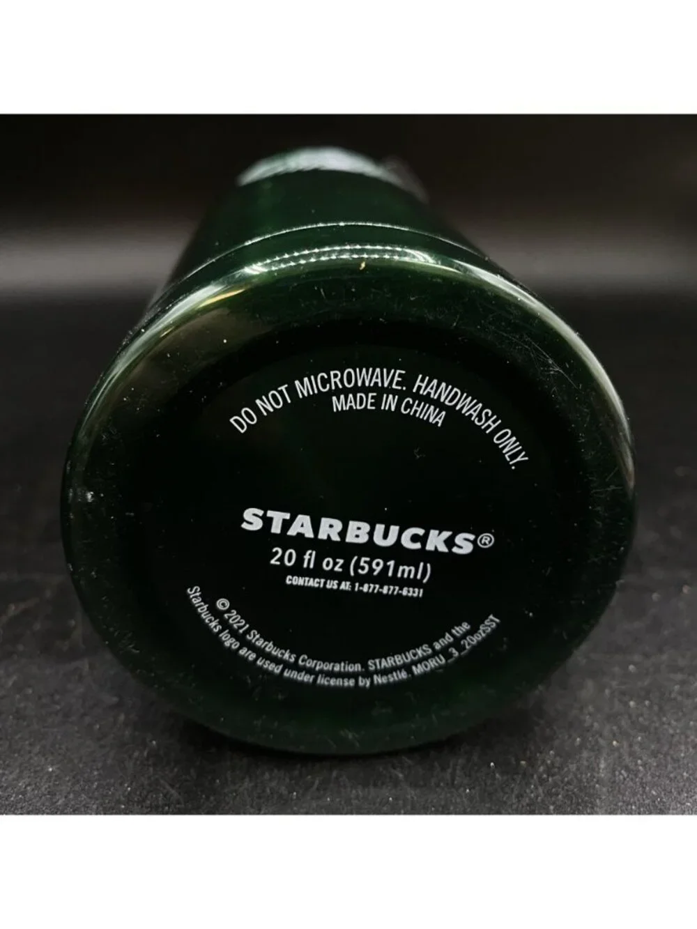 Starbucks Stainless Steel Green Tumbler 20 oz Classic Hot & Cold